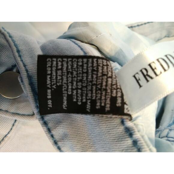 Fredd Marshall Girls distressed 12 Light Wash Skinny Pants Inseam 24” Cotton P3 - Picture 7 of 10